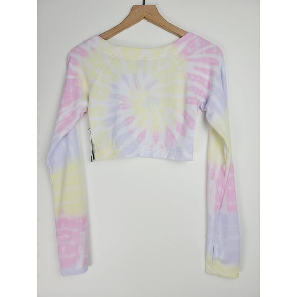 NWT ARX LAB Tie Dye Ribbed Knit Crop Top - Large - Picture 4 of 9